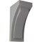 Ekena Millwork 4"W x 5 3/4"D x 10"H Medium Felix Wood Vintage Decor Corbel, Pebble Grey CORWD04X05X10FEPG - alternate 1